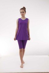 Emayo Yarı Tesettür Mayo Arda 1012 Mor Large