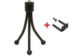 BUFFER® Mini Telefon Kamera Tripodu ve Kompakt Fotoğraf Makinesi Aparatı