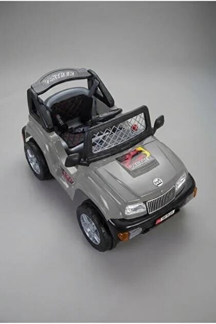 05-118 PANTHER AKÜLÜ ARABA 12V KUMANDALI (GRİ)-PİL