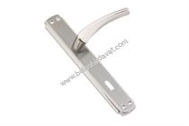 Bulmax 72mm Nıkel-saten Oda Kapı Kolu Bmx-5425 (4 Adet Gönderilir)