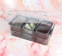 Sızdırmaz Kapaklı Saklama Kabı Akrilik Kahvaltı Takımı ve Piknik Seti