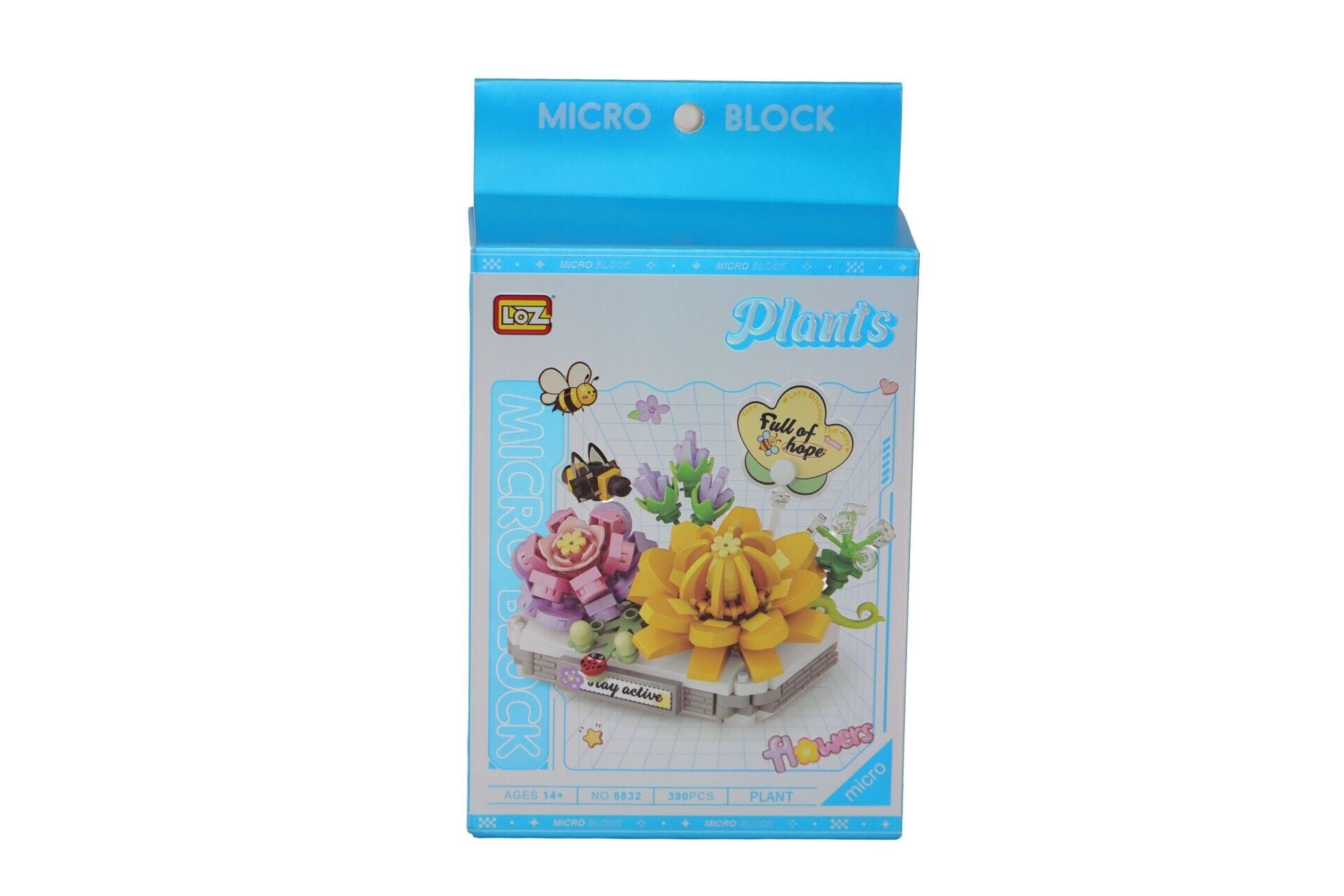 LZ8832 LOZ  Kremsi Yeşim Lotus   BLOCK OYUNCAK