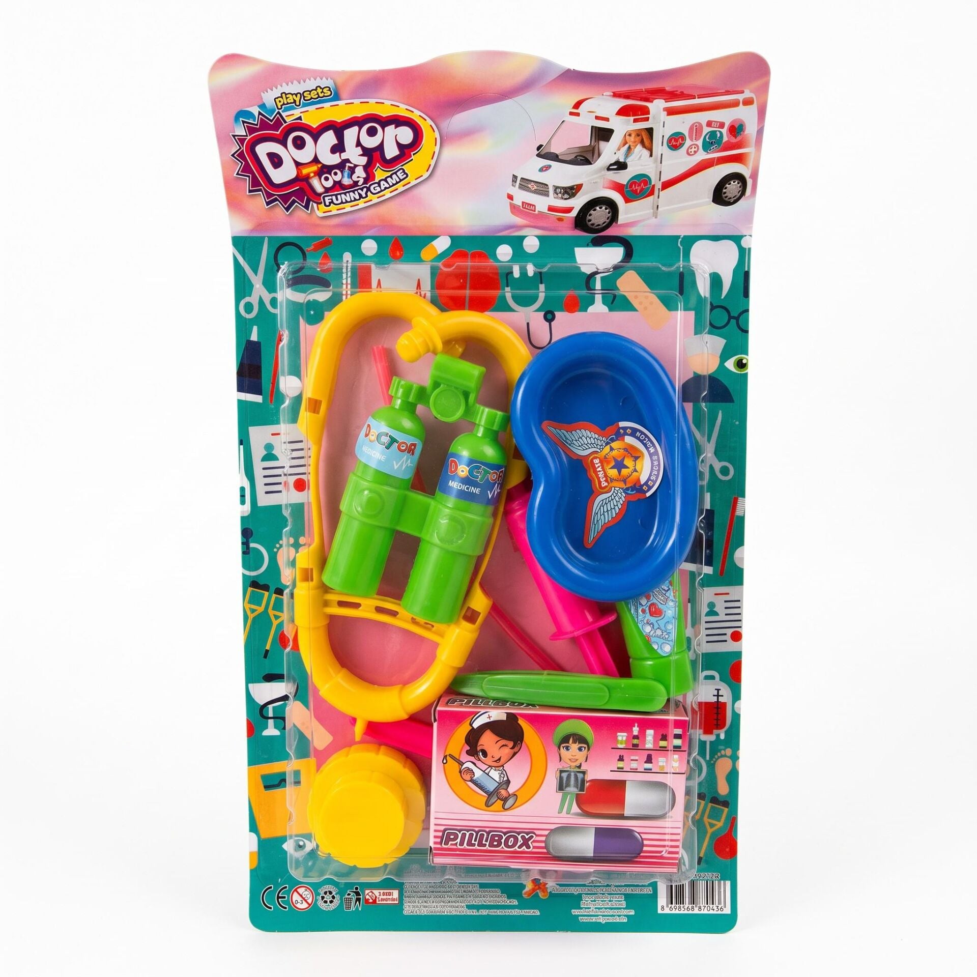 DRS-101 KARTELA DOKTOR SET OYUNCAK