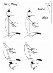 Fischer Bargoin G300 Tam Yassı Balkan Masat No 12 30 cm (Yekpare Sap)