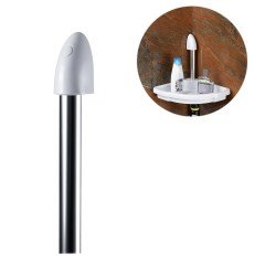 BUFFER® 4lü Lüx Banyo Köşeliği Şampuanlık Sabunluk Banyo Duşakabin Rafı