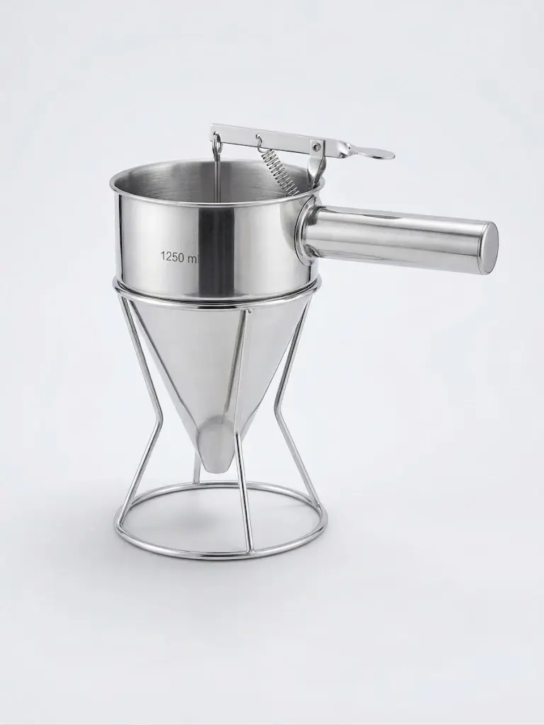 Ev Tipi Manuel Lokma Makinesi Yaylı Paslanmaz Çelik Manuel Lokma Tatlısı Dökme Aparatı 1250 ML