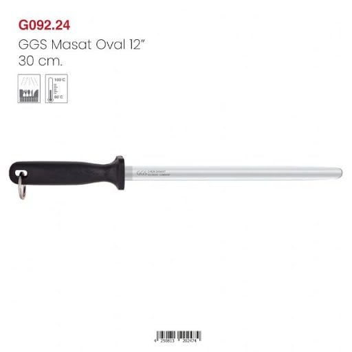 GGS Masat Solingen Oval Masat No:12 Krom Elmas G092.24