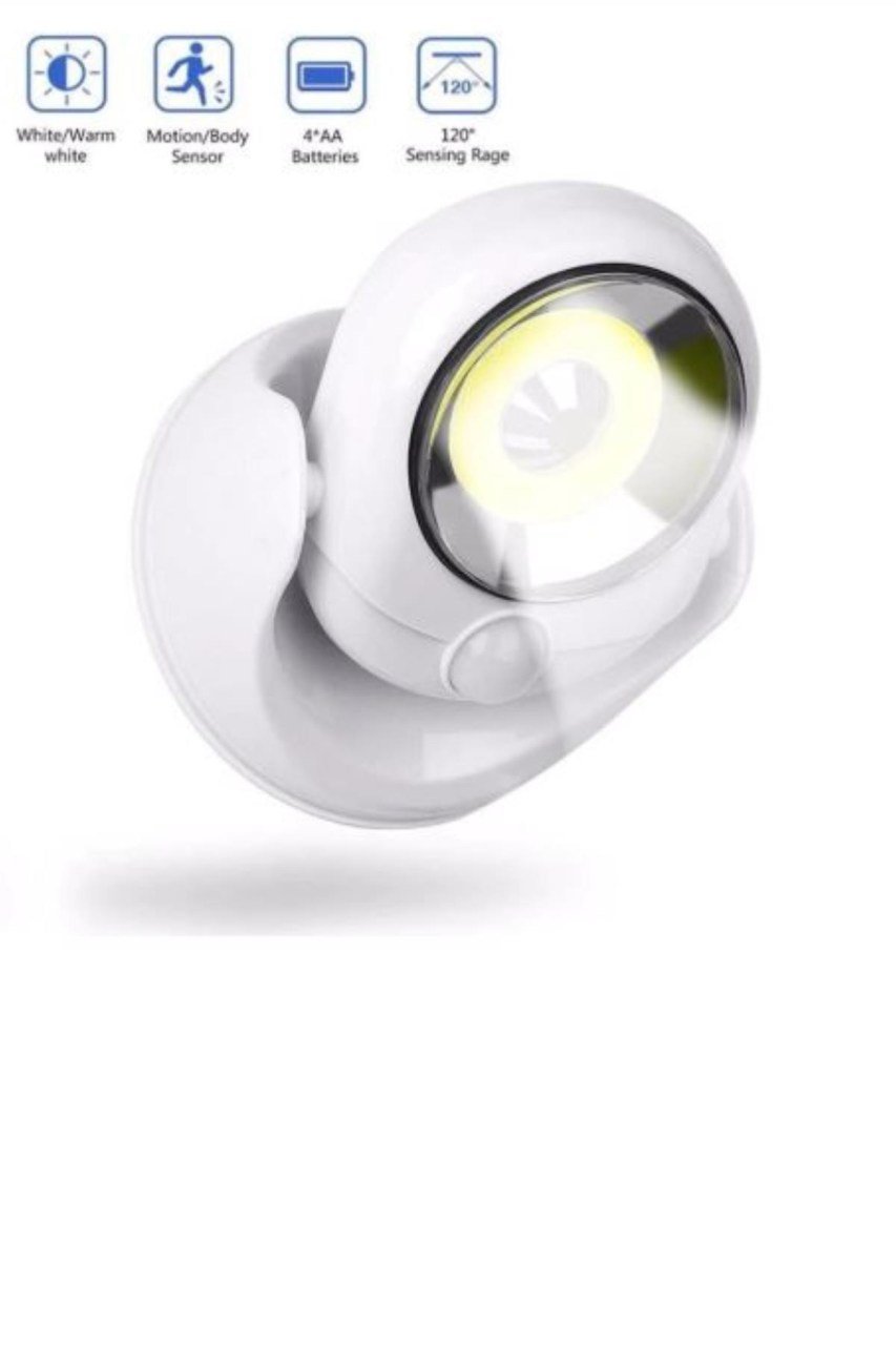 BUFFER® 360 Derece Dönebilen Sensörlü Akıllı Pilli Led Lamba Aydınlatma
