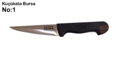 Küçükata Bursa No:1 Kemiksiz Bıçak Kemik Sıyırma Bıçağı (Çelik Boy 13,5 cm)