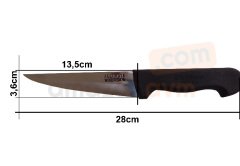 Küçükata Bursa No:1 Kemiksiz Bıçak Kemik Sıyırma Bıçağı (Çelik Boy 13,5 cm)