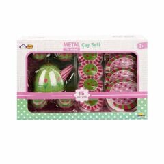 02169 Metal Oyuncak Çay Takımı 15 Parça -Sunman