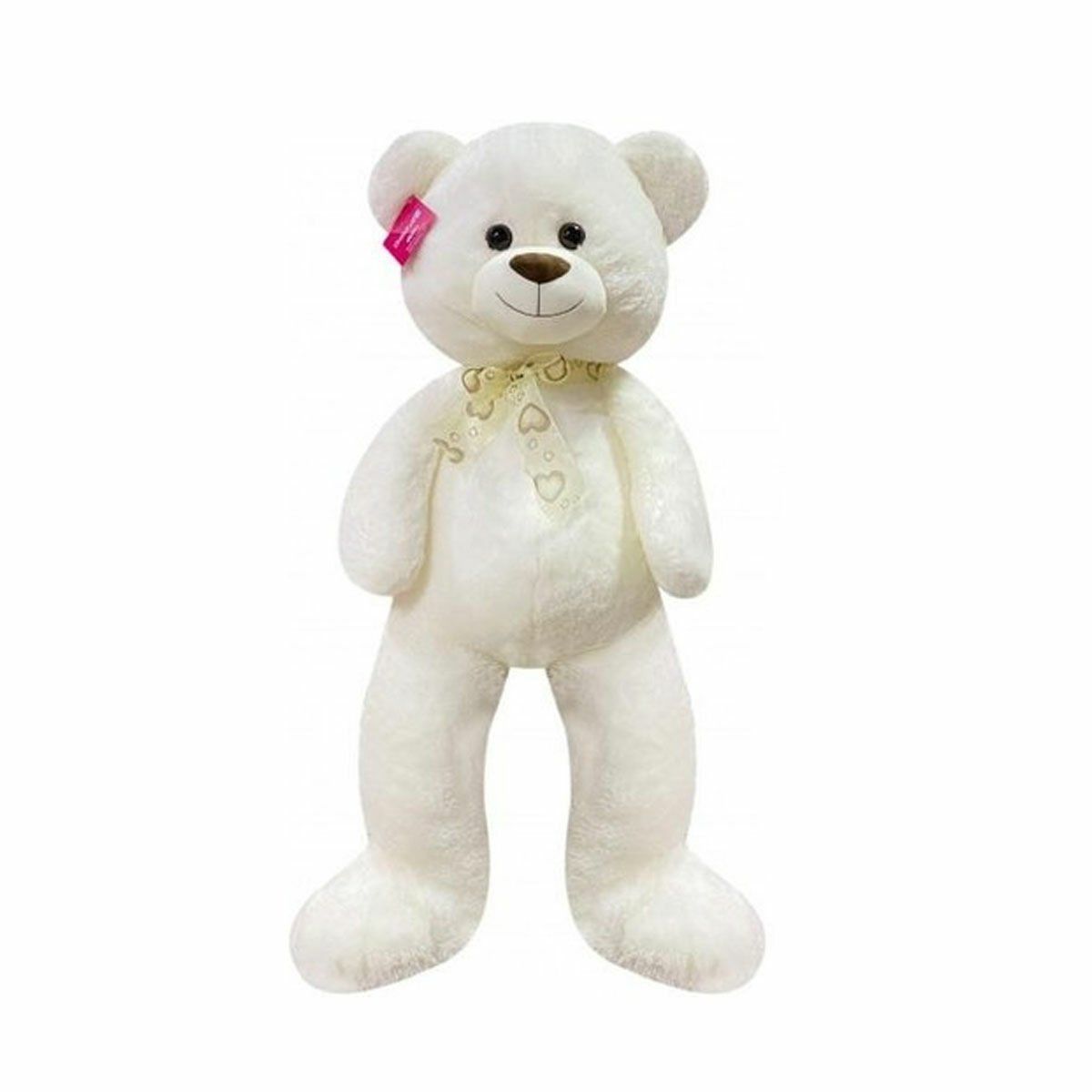 1191 Puffy Salaş Ayı 80 cm Beyaz -Selay