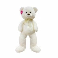 1191 Puffy Salaş Ayı 80 cm Beyaz -Selay