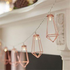 BUFFER® Özel Gün Dekorasyon Kandil Şeklinde Metal Şerit Led Aydınlatma