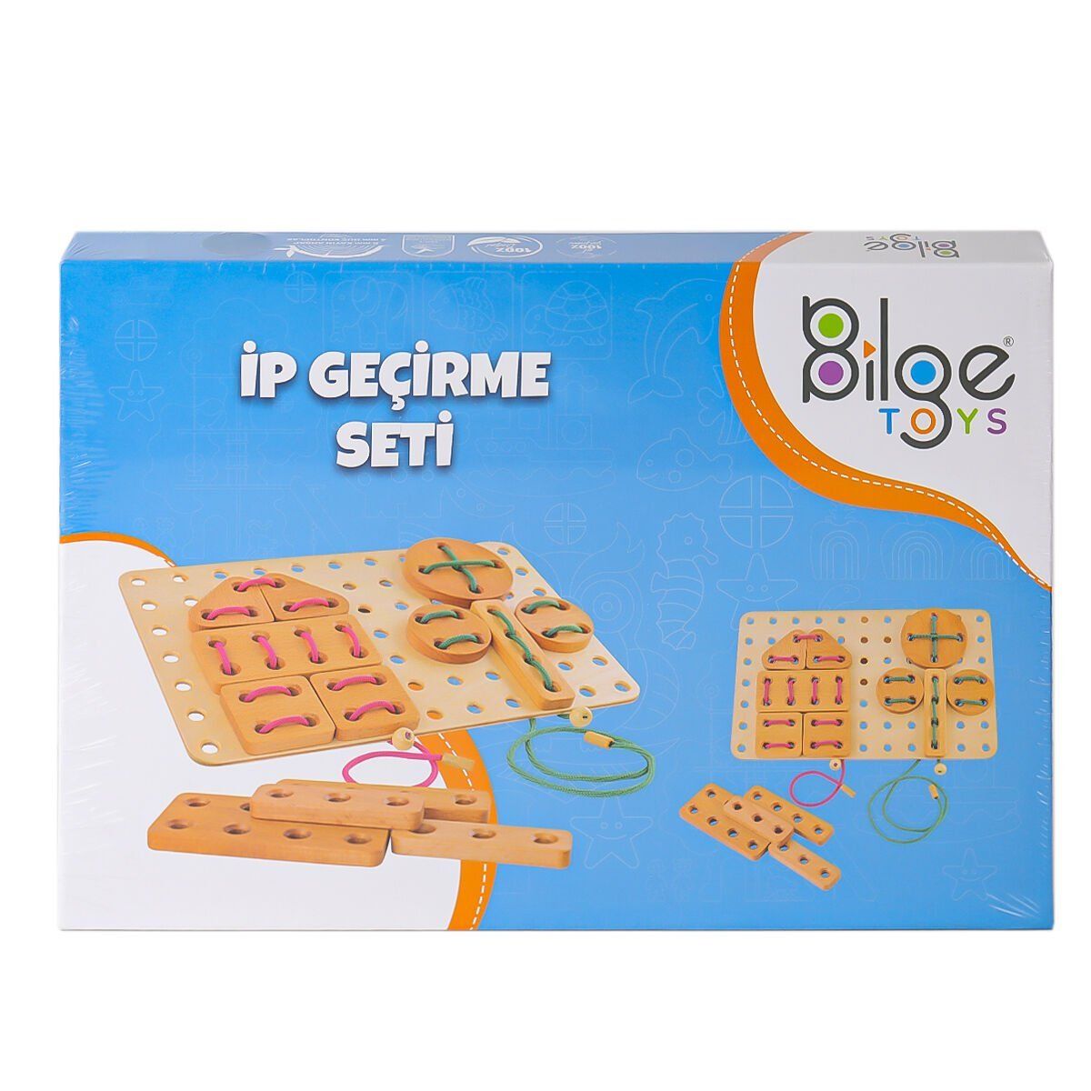 BLG-111 Ahşap İp Geçirme Oyun Seti