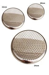 Abant Paslanmaz Çelik Dolma Altlığı Delikli Tepsi 20 cm