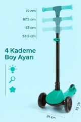 LB2005 Lamborghini Pembe Renk Scooter Işıklı Tekerlek