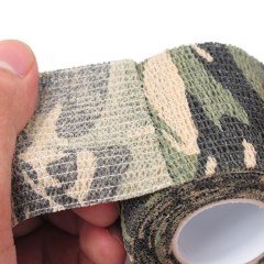 BUFFER® Askeri Avcılık Kampçılık Kamuflaj Desenli Tüfek Dürbün Kaplama Sargı Bandı