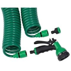 BUFFER® 4 Fonskiyonlu Tabancalı 15 Metre Spiral Tazyikli Basınçlı Hortum