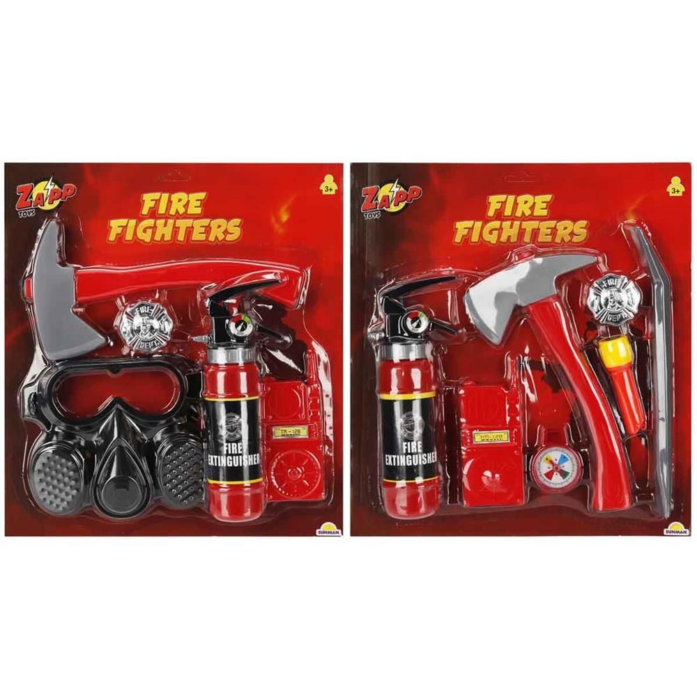Oyuncak İtfaiye Seti Maske Yangın Tüpü yada Baltalı Yangın Seti (1 Paket Gönderilir)