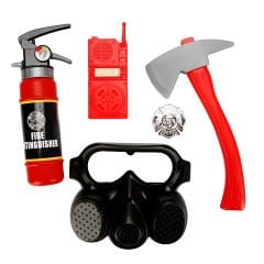 Oyuncak İtfaiye Seti Maske Yangın Tüpü yada Baltalı Yangın Seti (1 Paket Gönderilir)