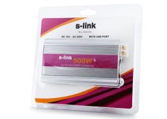S-link SL-200W 200W Çakmaktan Power İnverter Solar Elektrik Dönüştürücü 12V to 220V