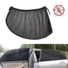 BUFFER® 2li Araba Yan Cam Güneşlik Araç Oto Sineklik Otombil Yan Cam Güneşlik