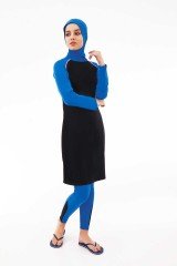 Emayo Tam Kapalı Tesettür Mayo Ceyda 5012 Siyah Medium