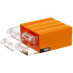 Mano K-32  Plastik Çekmeceli Sarı Kutu 110mm x 120mm x 62mm (40'lı Paket Halinde Satılır)