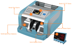 Htm Mini Mix Sahte Para Yakalama ve Karışık Para Sayma Makinesi