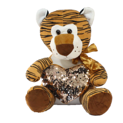 Kalpli Kaplan Peluş Oyuncak 35 cm