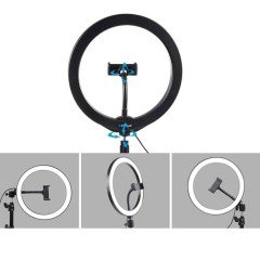BUFFER® 10inç 26cm Youtube Instagram Tiktok Selfie  Stüdyo Video Fotoğraf Ring Light Led Halka Işıklı Tripod