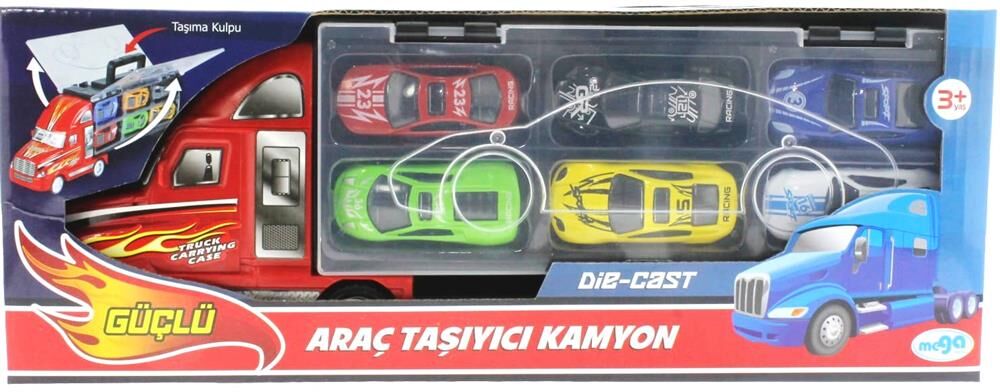 Taşınabilir Çantalı Minik Araçlı Oyuncak Tır
