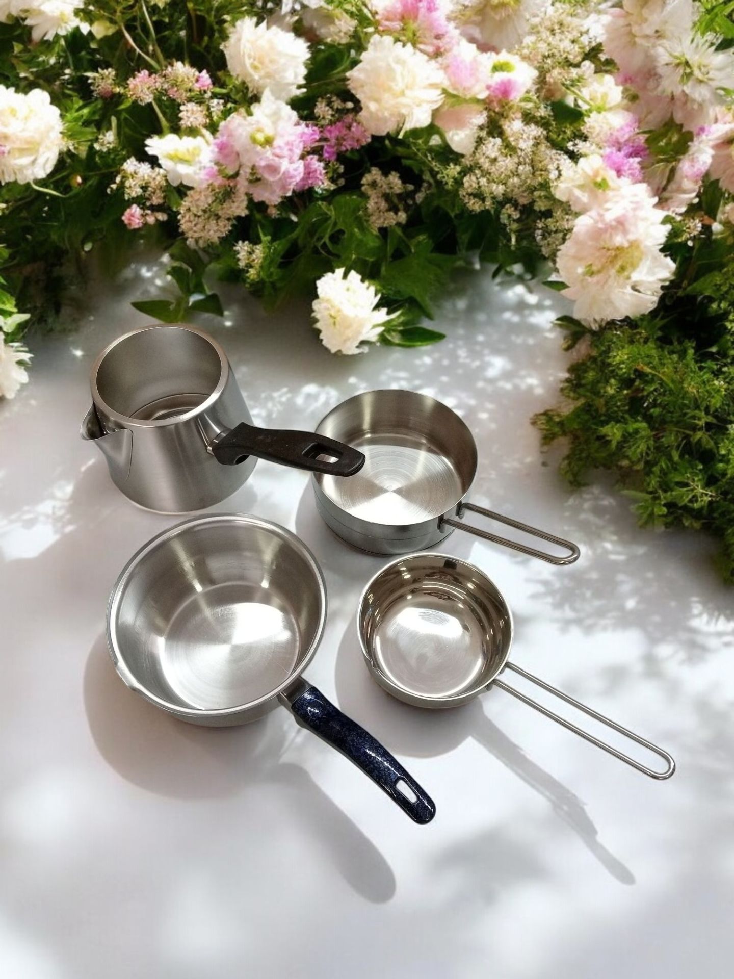 4'lü Çelik Sütlük Cezvesi, Yumurta Haşlama Kabı, Sos Tavası