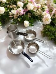 4'lü Çelik Sütlük Cezvesi, Yumurta Haşlama Kabı, Sos Tavası
