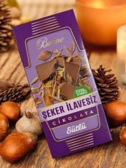 Buono Sütlü Diyabetik Çikolata 100 gr Şekersiz (Stevyalı)