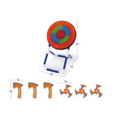 11912 SUN-AOJ-DART TARGET SET AXES N STARS AYAKLI
