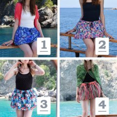 Batmayan Mayo Kısa Kadın Şort (Renk Opsiyonel) (40-50 Kg)