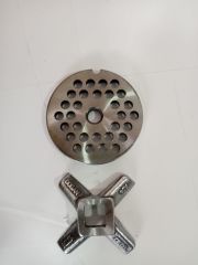 12 lik Kıyma Makinesi Aynası ve Bıçak Seti 5mm  + Bıçak