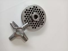 12 lik Kıyma Makinesi Aynası ve Bıçak Seti 5mm  + Bıçak