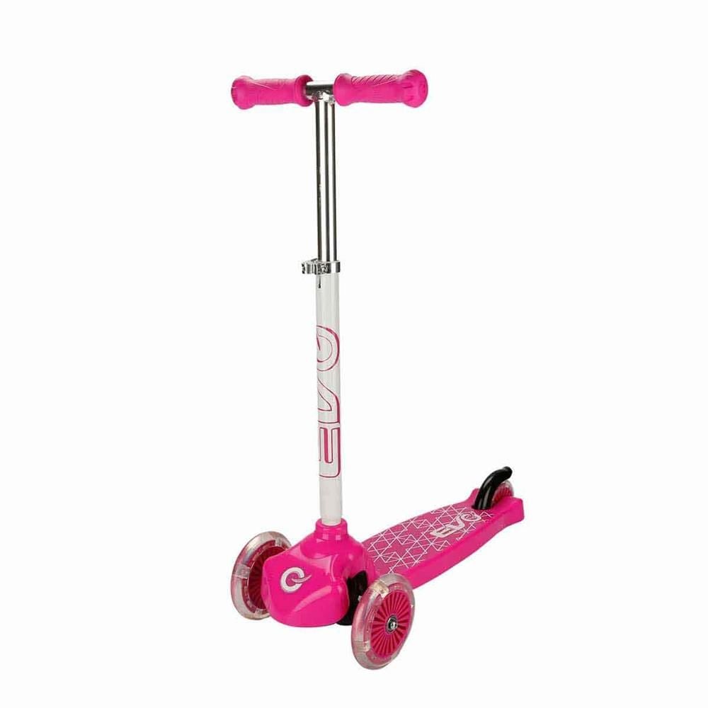 Evo Işıklı 3 Tekerlekli Pembe Scooter
