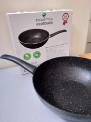 Essenso Granit Döküm Wok Tava 28 cm Ecotouch