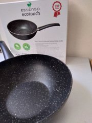 Essenso Granit Döküm Wok Tava 28 cm Ecotouch
