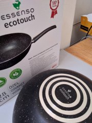 Essenso Granit Döküm Wok Tava 28 cm Ecotouch