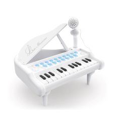Mikrofonlu 24 Tuşlu Piyano MP3 (Pembe,Siyah,Beyaz)