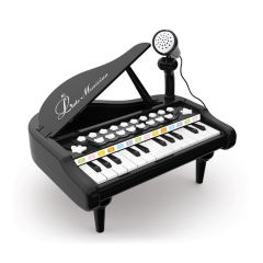 Mikrofonlu 24 Tuşlu Piyano MP3 (Pembe,Siyah,Beyaz)