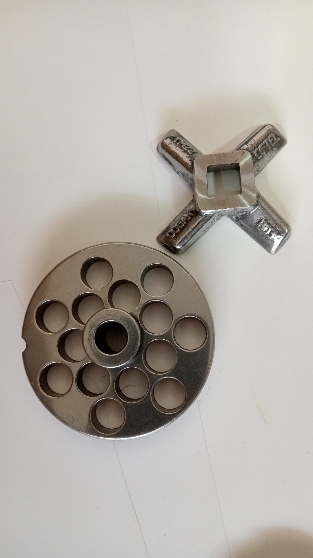 12 lik Kıyma Makinesi Aynası ve Bıçak Seti 12mm + Bıçak