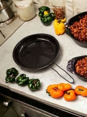 Saplı ﻿Emaye Közmatik Sebze Közleme Tavası