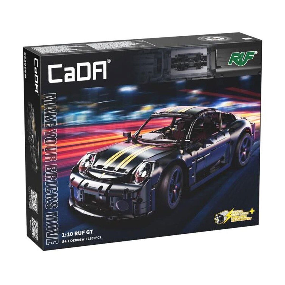 C63006W CADA 1:10 RUF GT Blok Seti 1655 Parça -Vagon life