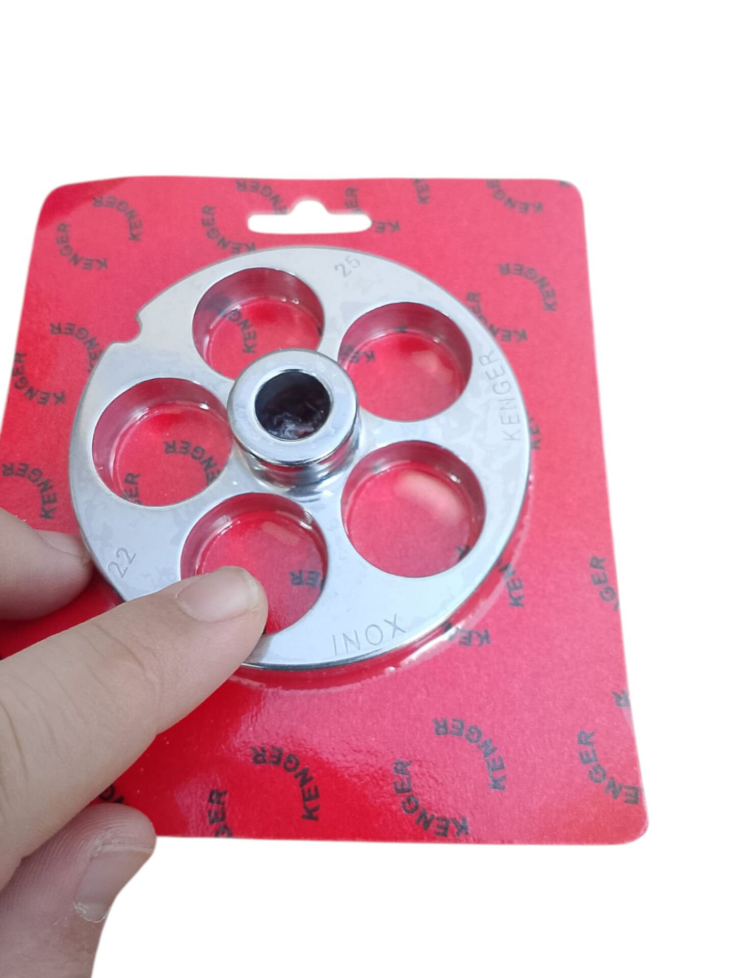 Kenger Paslanmaz Çelik 22 Lik Kıyma Makinesi Aynası Kuşbaşı Elek 25 mm